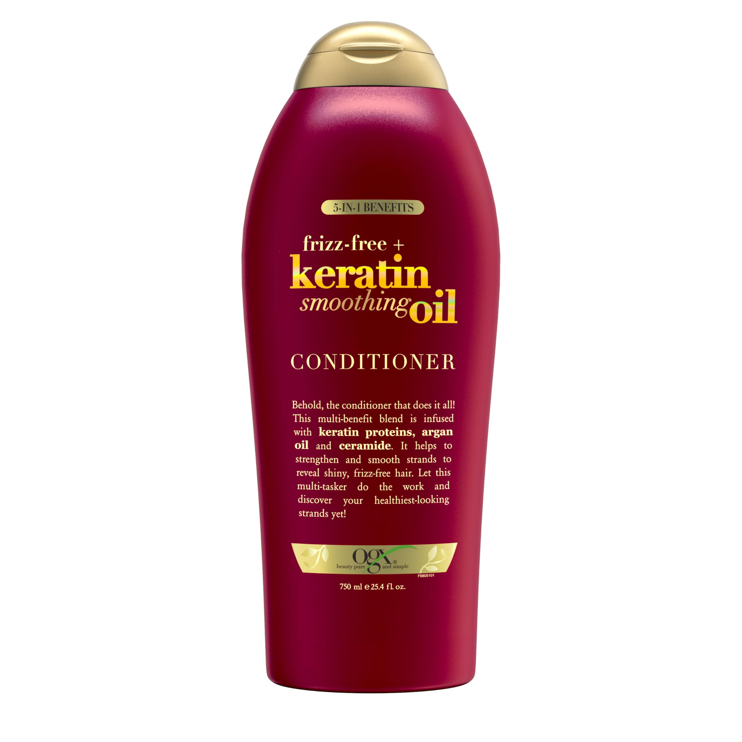 OGX Frizz-Free + Keratin Smoothing Oil Conditioner – 25.4 fl oz