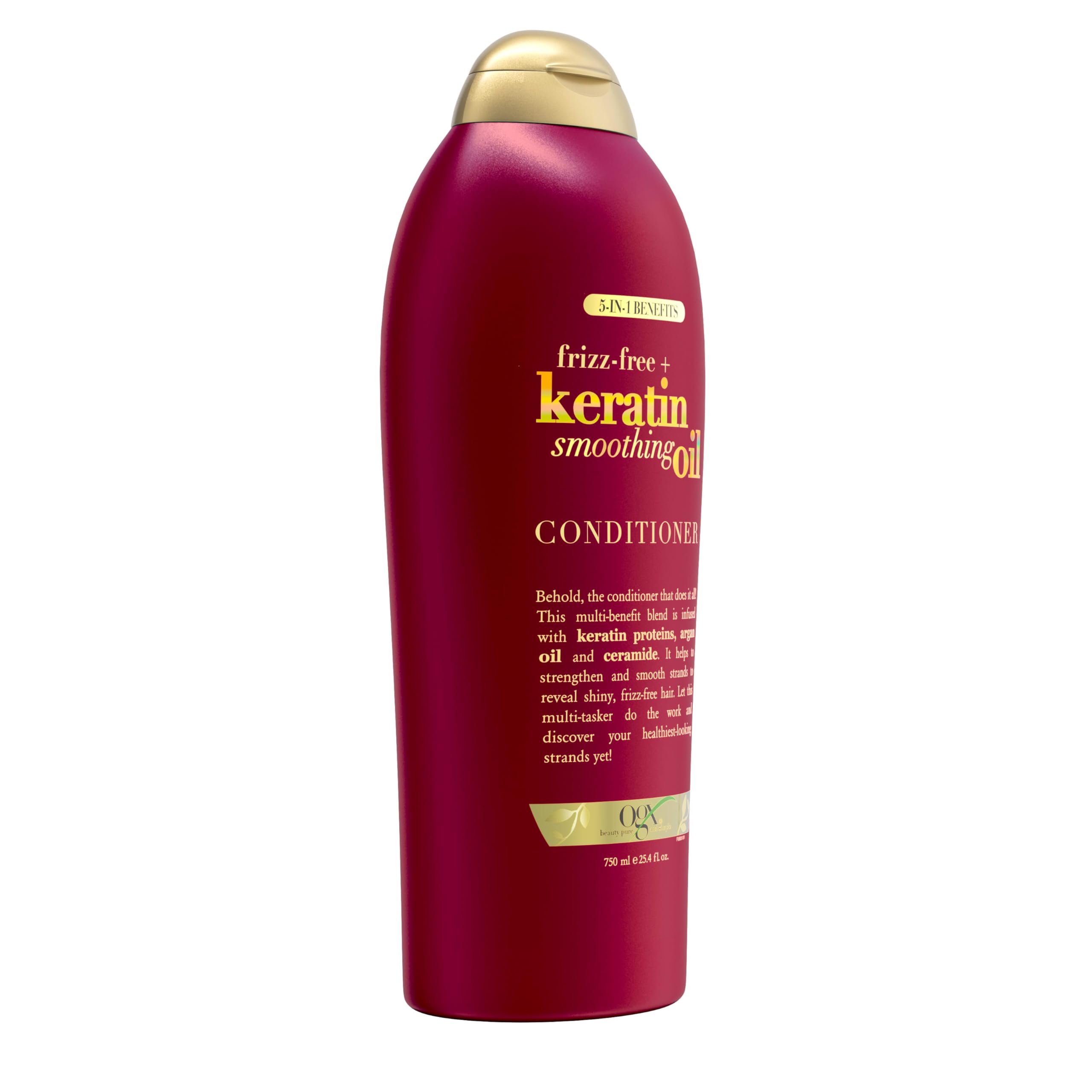 OGX Frizz-Free + Keratin Smoothing Oil Conditioner – 25.4 fl oz