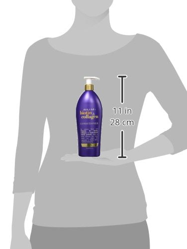 OGX Thick & Full Biotin & Collagen Conditioner – Salon Size 25.4 oz with Pump | Paraben Free, Sulfate Free