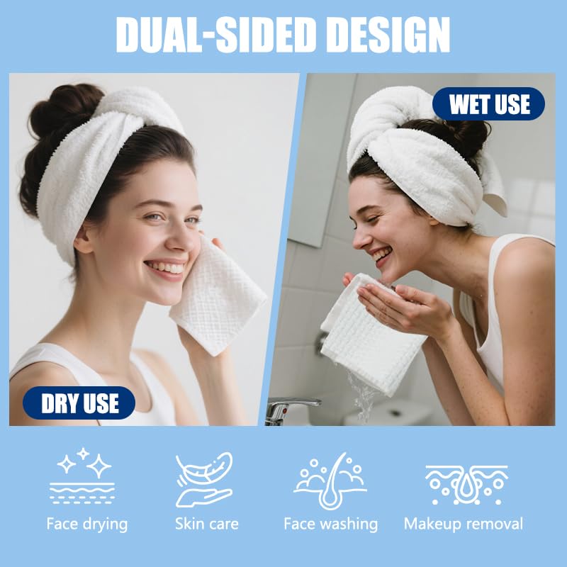 OHOO Disposable Face Towels – Thick 10x12 Makeup Remover Wipes, 100 Count