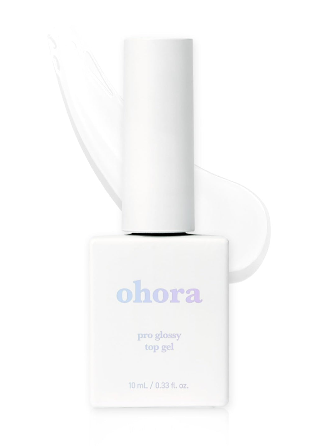ohora Gel Nail Care (Pro Glossy Top Gel) – Corrects Nail Texture, Easy to Use & Remove for Semi-Cured Nail Strips