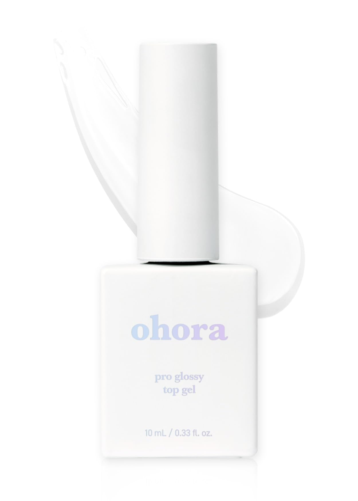 ohora Gel Nail Care (Pro Glossy Top Gel) – Corrects Nail Texture, Easy to Use & Remove for Semi-Cured Nail Strips