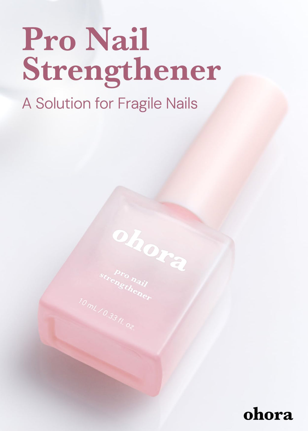ohora Gel Nail Care Pro Nail Strengthener – Easy Semi-Cured Gel Nail Strips for Salon-Quality Nails