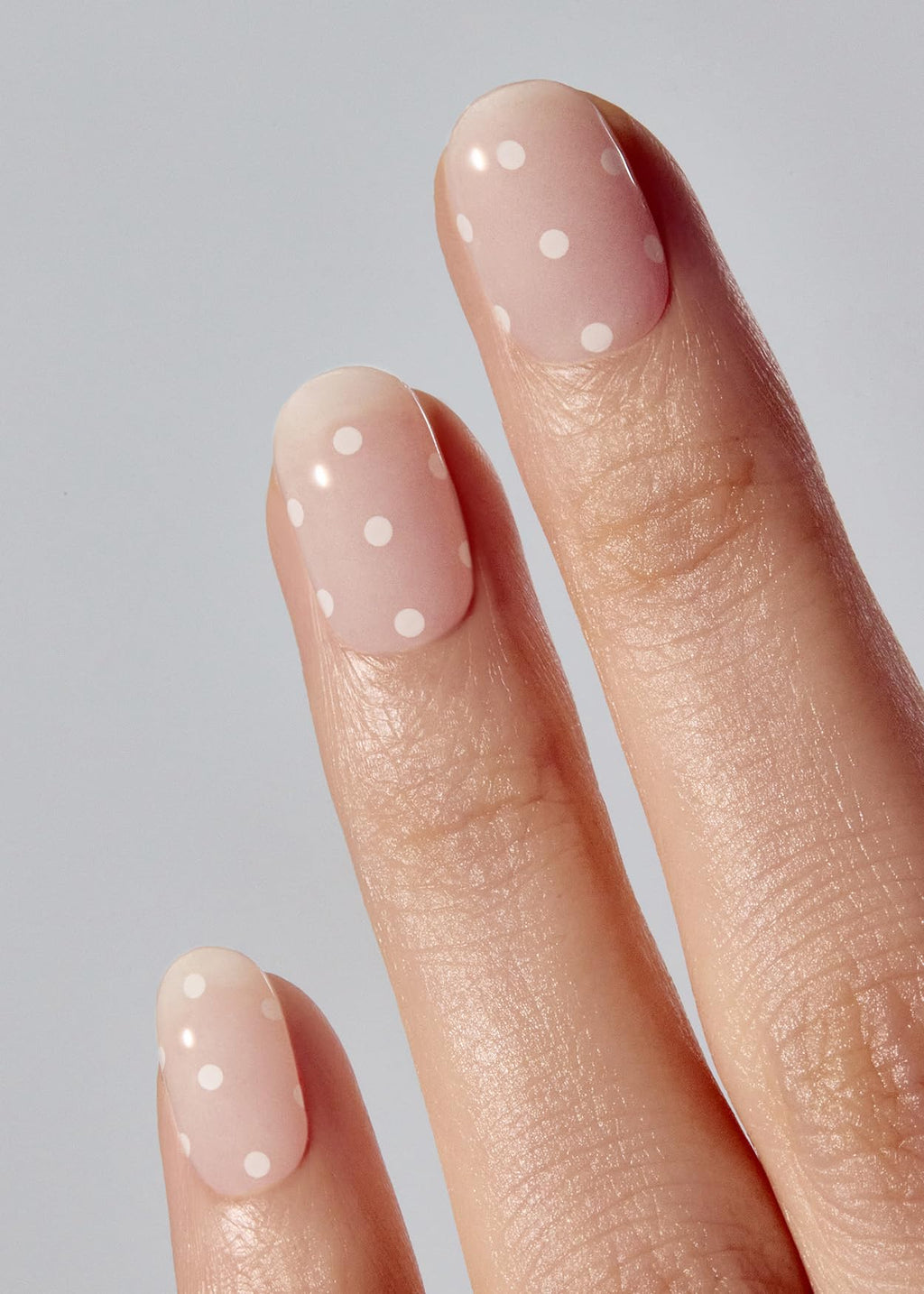 ohora Semi Cured Gel Nail Strips (N Polka Blanc) – Salon-Quality, Long-Lasting, Easy to Apply & Remove
