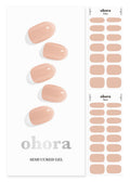 ohora Semi Cured Gel Nail Strips (N Bare Peach) – Salon-Quality, Long-Lasting, Easy Application