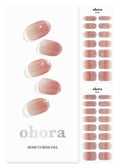 ohora Semi Cured Gel Nail Strips – N Sugar French Nude, Easy at-Home Manicure