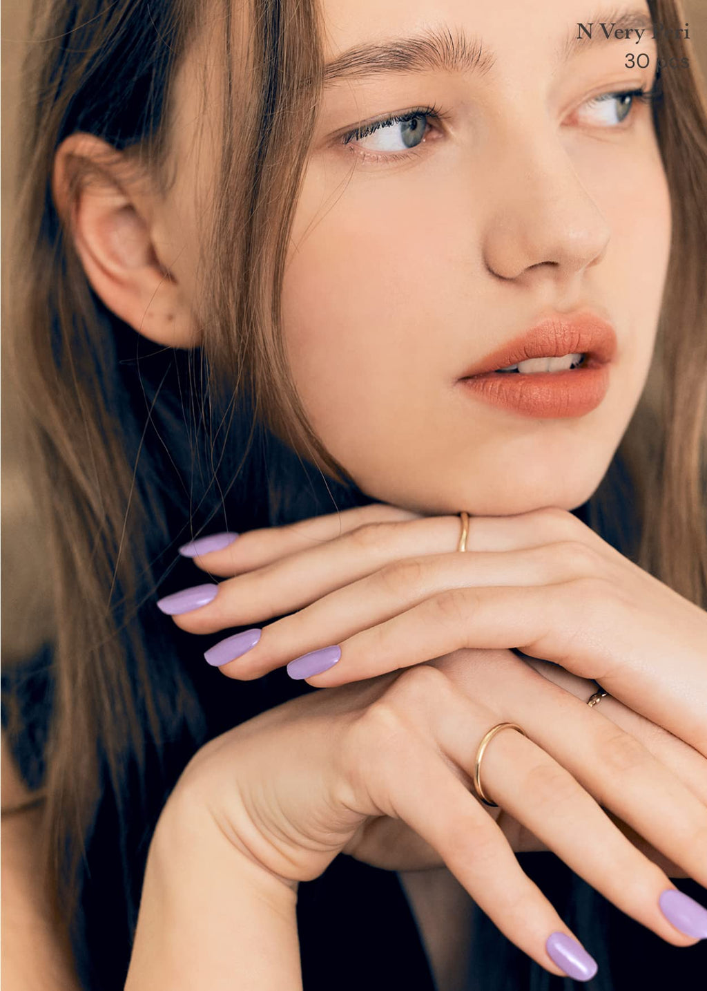 ohora Semi Cured Gel Nail Strips N Cream Very Peri – Purple, UV/LED Compatible, Salon-Quality at Home