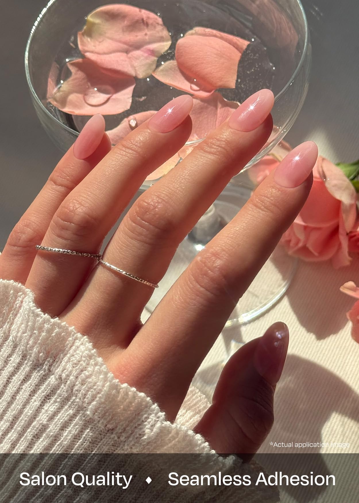 ohora Semi Cured Gel Nail Strips (N Clean Girl) – Pink Jelly, UV/LED Compatible