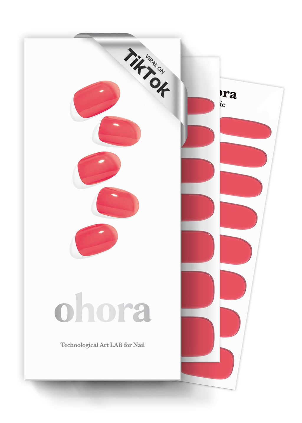 ohora Semi Cured Gel Nail Strips N Tint Red – Salon-Quality at Home