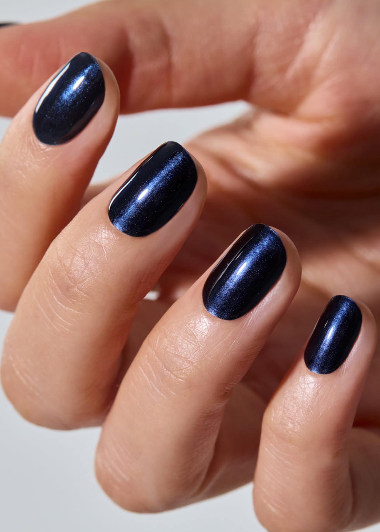 ohora Semi Cured Gel Nail Strips Navy Chrome – Salon-Quality, Long-Lasting & Easy to Apply