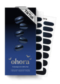 ohora Semi Cured Gel Nail Strips Navy Chrome – Salon-Quality, Long-Lasting & Easy to Apply