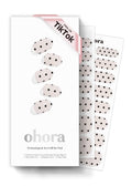 ohora Semi Cured Gel Nail Strips (N Polka Noir) – Works with Any Lamp, Salon-Quality & Long-Lasting