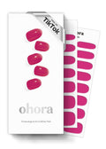 ohora Semi Cured Gel Nail Strips N Tint Reddish – Salon-Quality Nails, Easy Application