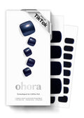 ohora Semi Cured Gel Pedi Strips (P Sepia Mirror) – Salon-Quality Nails, Long-Lasting, Easy to Apply & Remove