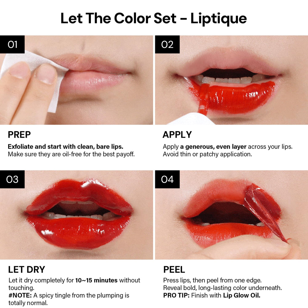 Oiad Liptique Lip Plumping Stain Peel Off – 24H Waterproof Korean Lip Tint