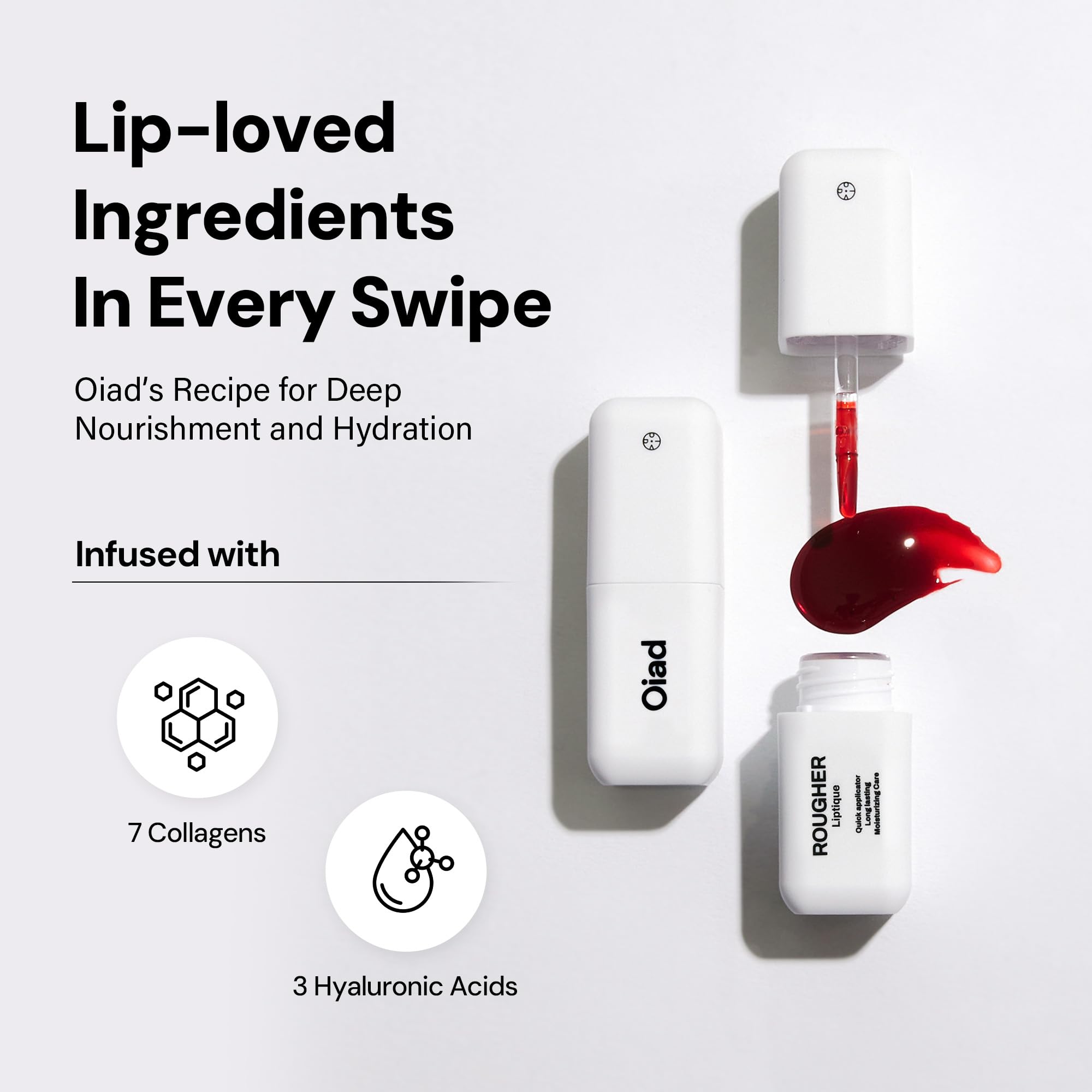 Oiad Liptique Lip Plumping Stain Peel Off – 24H Waterproof Korean Lip Tint