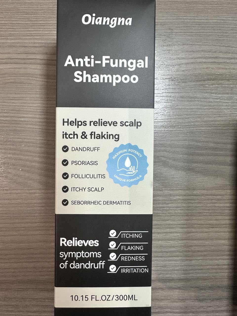 Oiangna Anti-Fungal Shampoo — Plant-Based Dandruff Treatment for Folliculitis, Seborrheic Dermatitis & Scalp Psoriasis | 10.15 fl oz