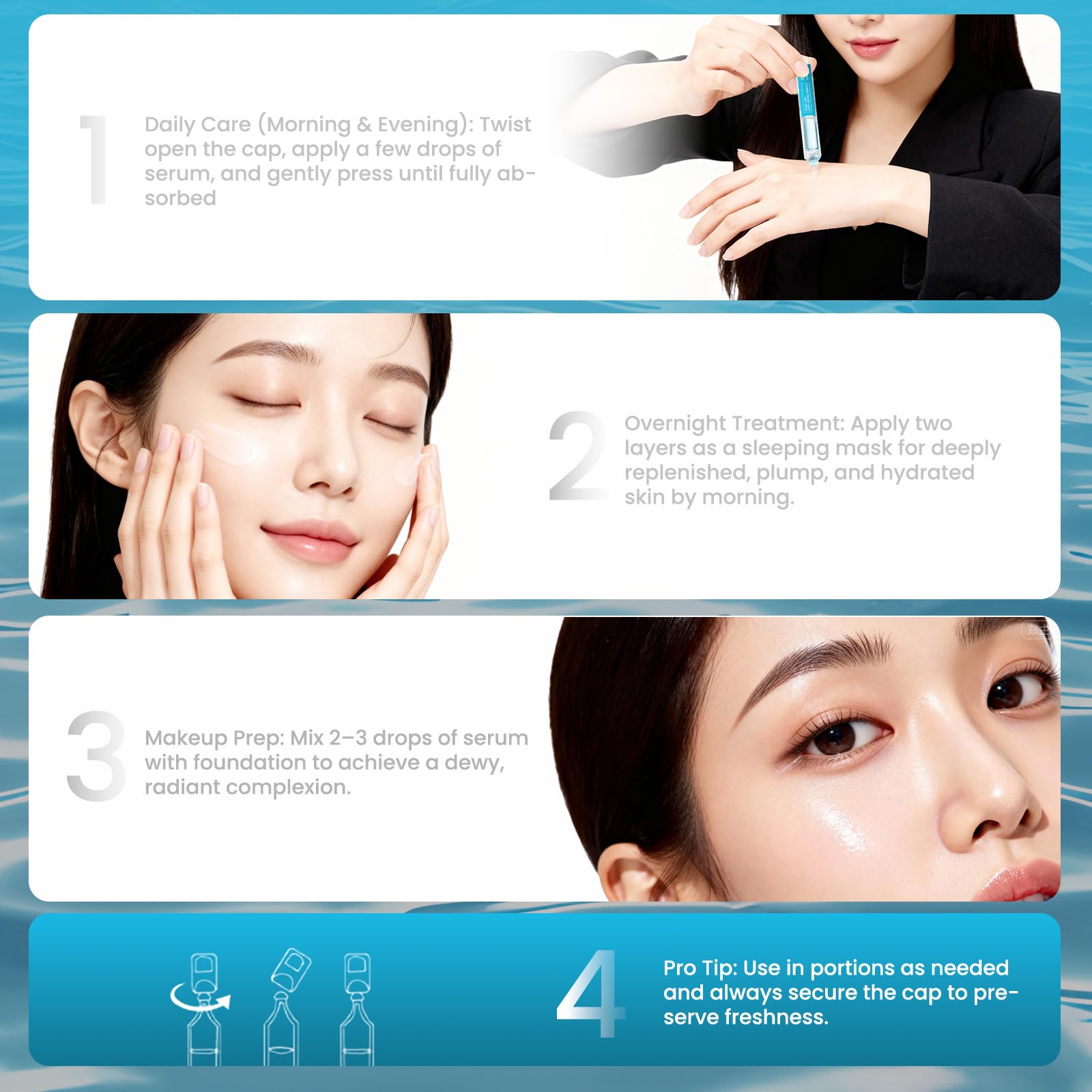 OIDLA Salmon DNA Serum – 5000ppm PDRN, 6 Hyaluronic Acids, 72-Hour Hydration