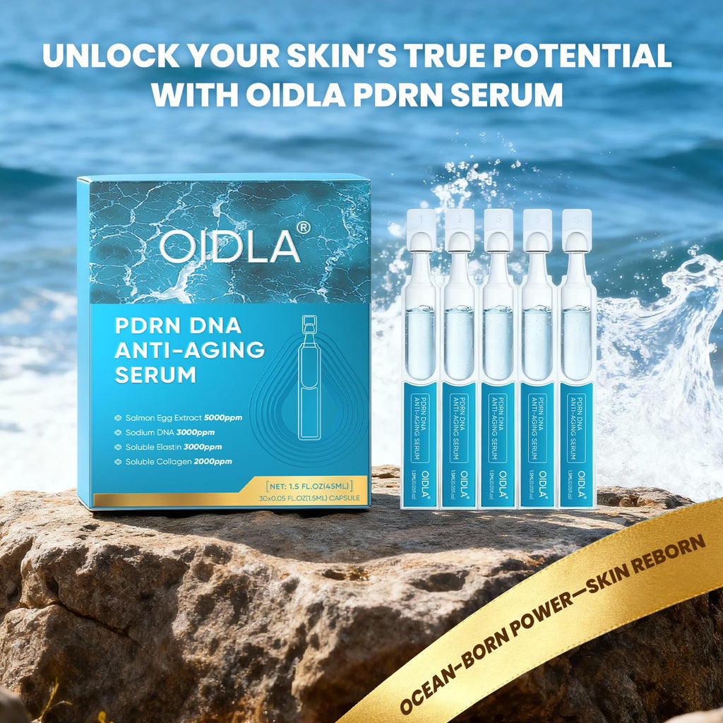 OIDLA Salmon DNA Serum – 5000ppm PDRN, 6 Hyaluronic Acids, 72-Hour Hydration