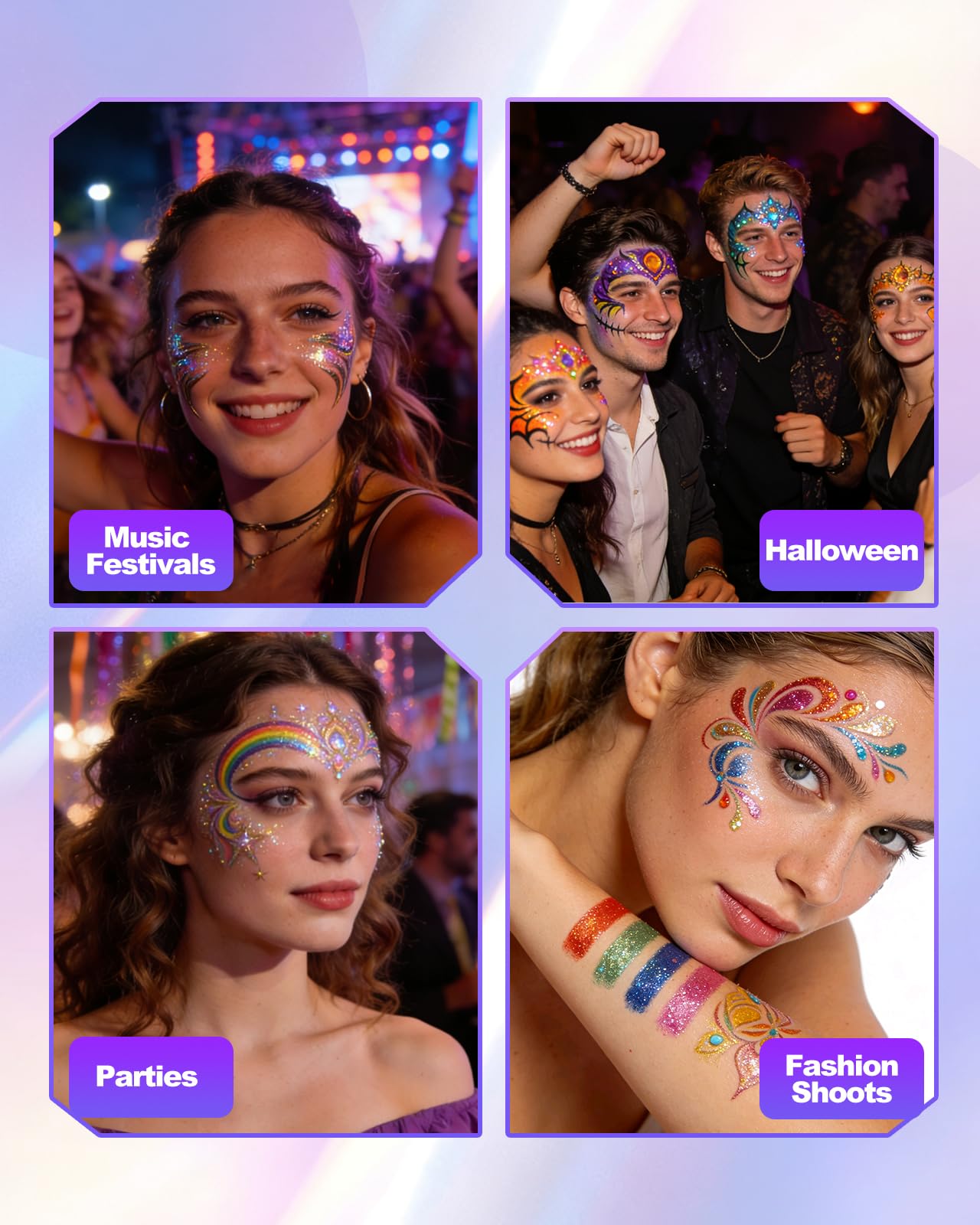 Oiomniv Temporary Tattoo Markers: Metallic Pens + 70 Stencils, Skin-Safe & Water-Resistant