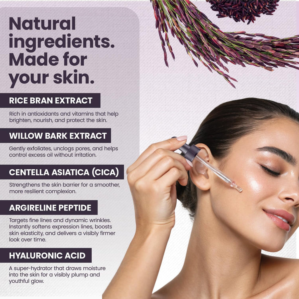 Okaga Black Rice Exfoliant Shot Ampoule – Pore Refining & Hydrating (90 mL)