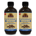OKAY Black Jamaican Castor Oil with Argan Oil – 4 oz Bottle (2-Pack) for Hair & Skin