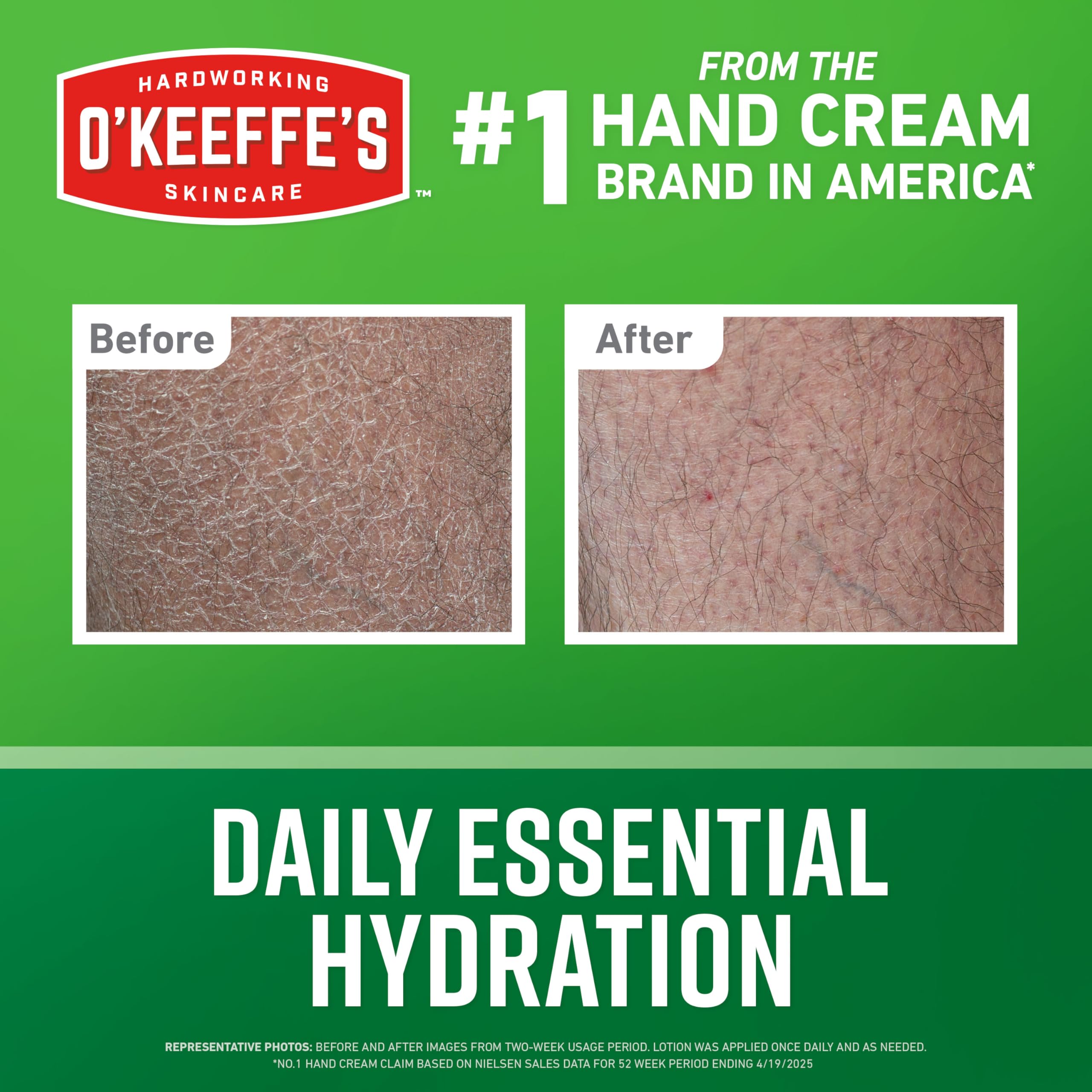 O'Keeffe's Hand & Body Lotion 12 oz Pump – Daily Hydration & Dry Skin Relief