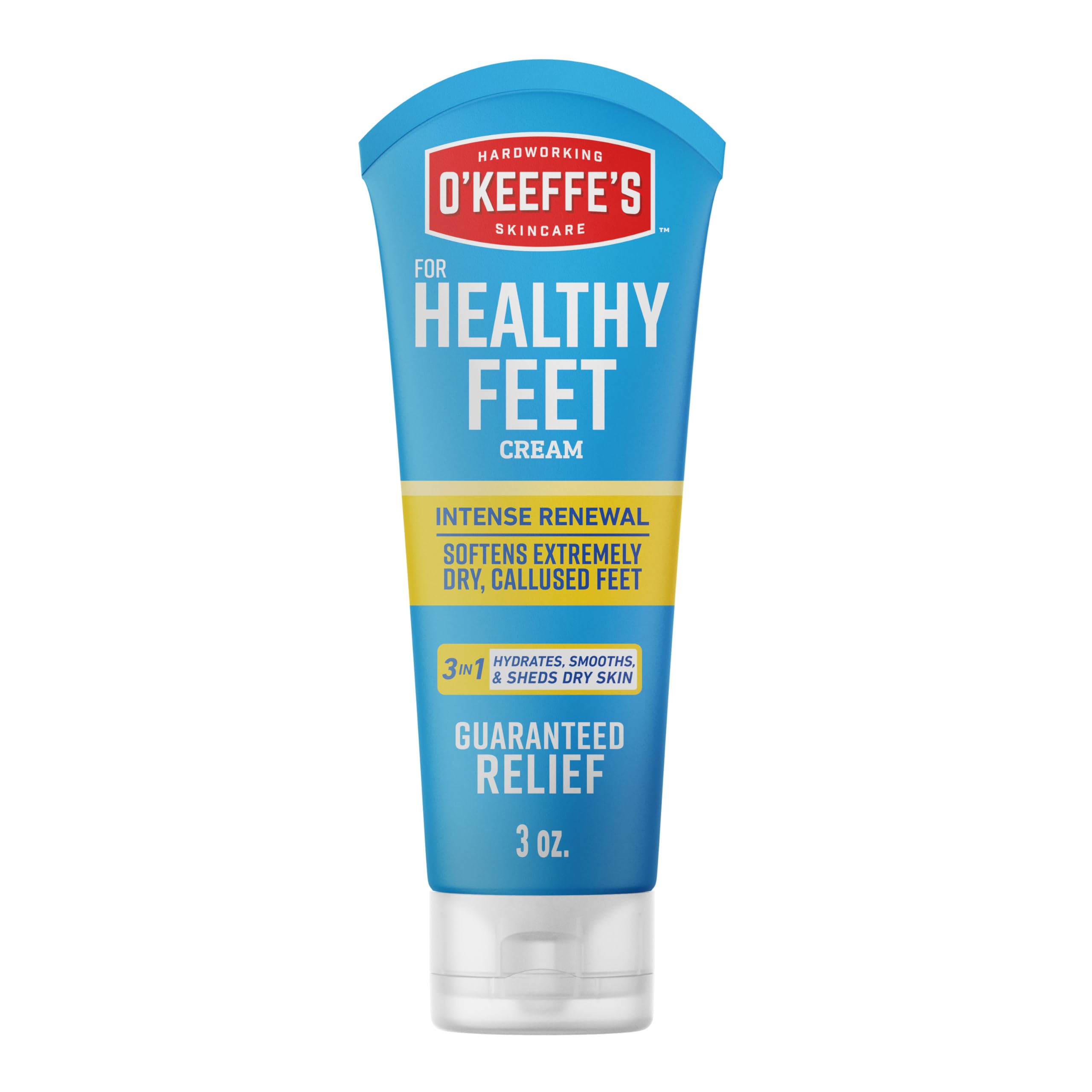 O'Keeffe's for Healthy Feet Intense Renewal Cream with Urea & Alpha Hydroxy Acid, 3 oz Tube