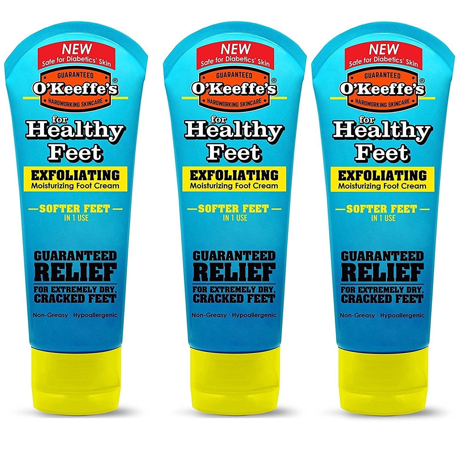 O'Keeffe's Healthy Feet Intense Renewal Foot Cream - 3 oz Tube (3 Pack)