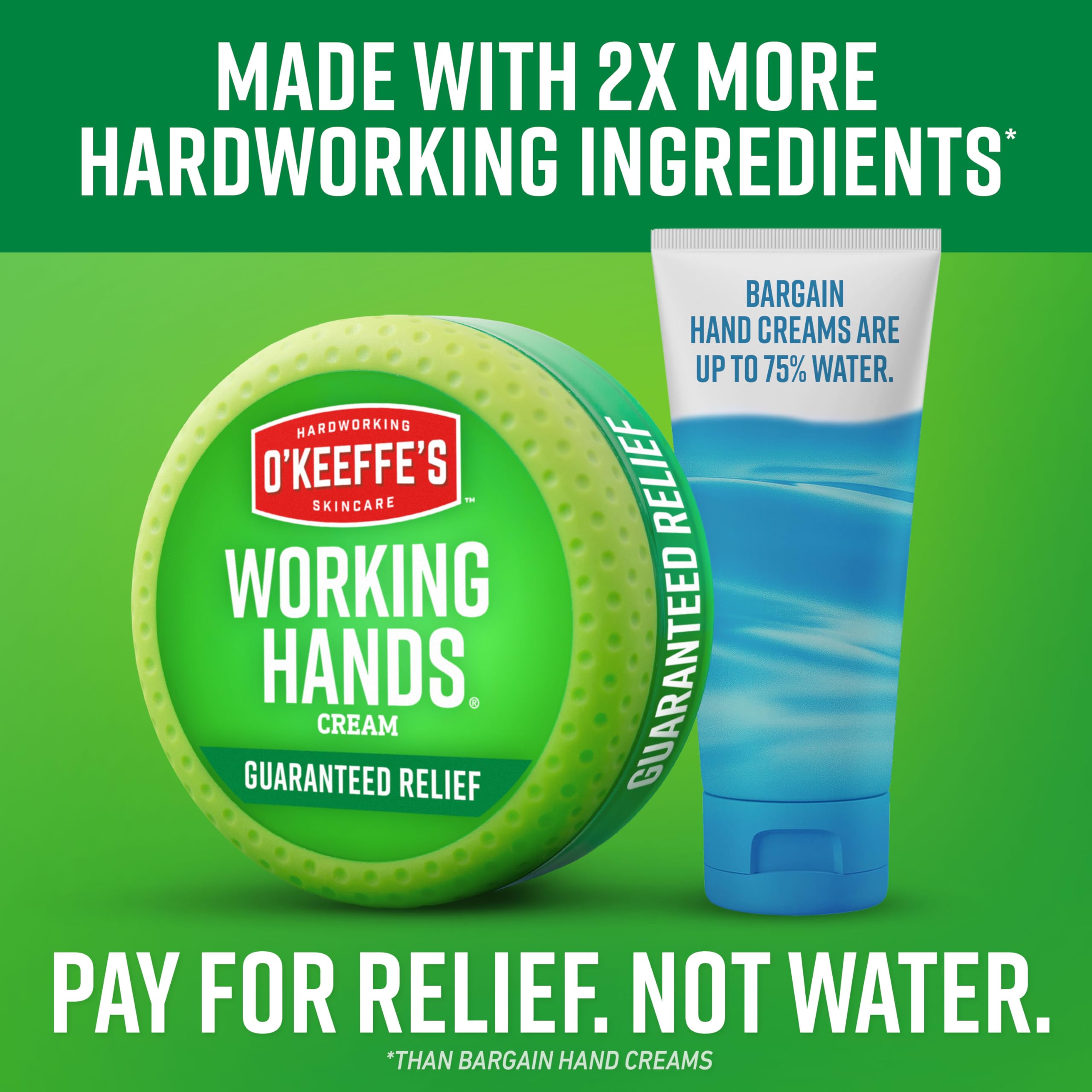 O'Keeffe's Working Hands – Extreme Dryness Hand Cream, 3 oz Tube (2 Pack)
