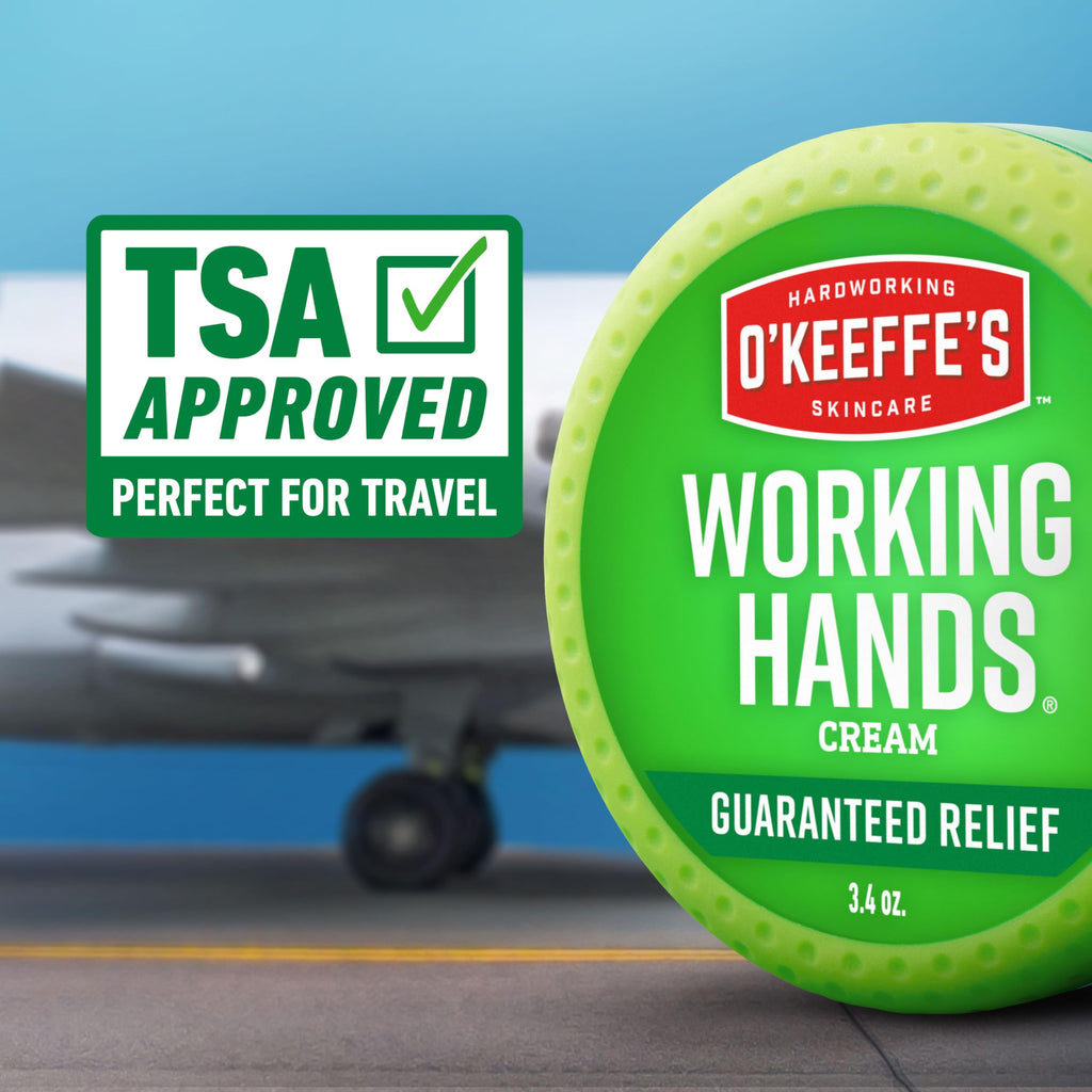 O'Keeffe's Working Hands Hand Cream – 3.4 oz Jar (2-Pack) for Extreme Dryness