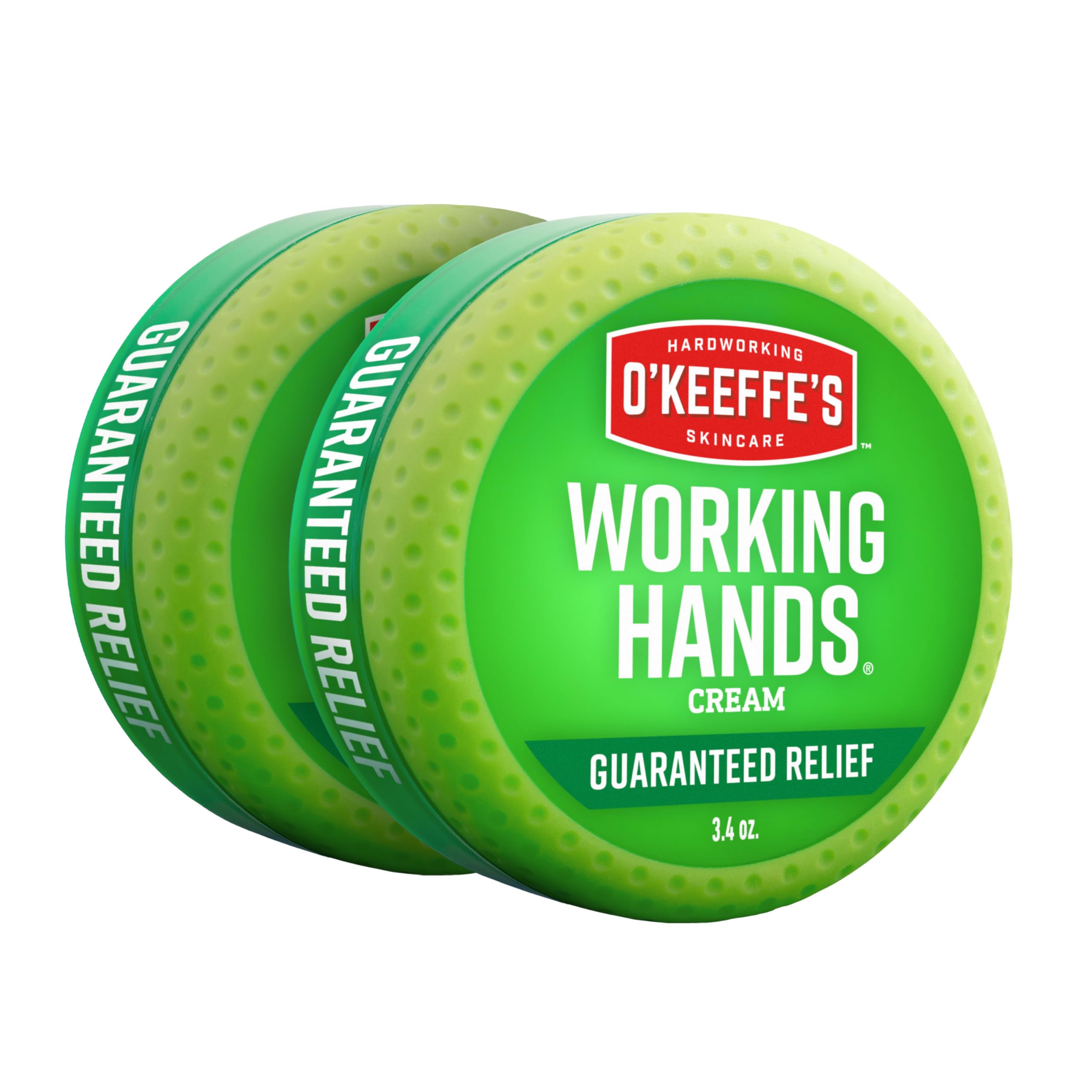 O'Keeffe's Working Hands Hand Cream – 3.4 oz Jar (2-Pack) for Extreme Dryness