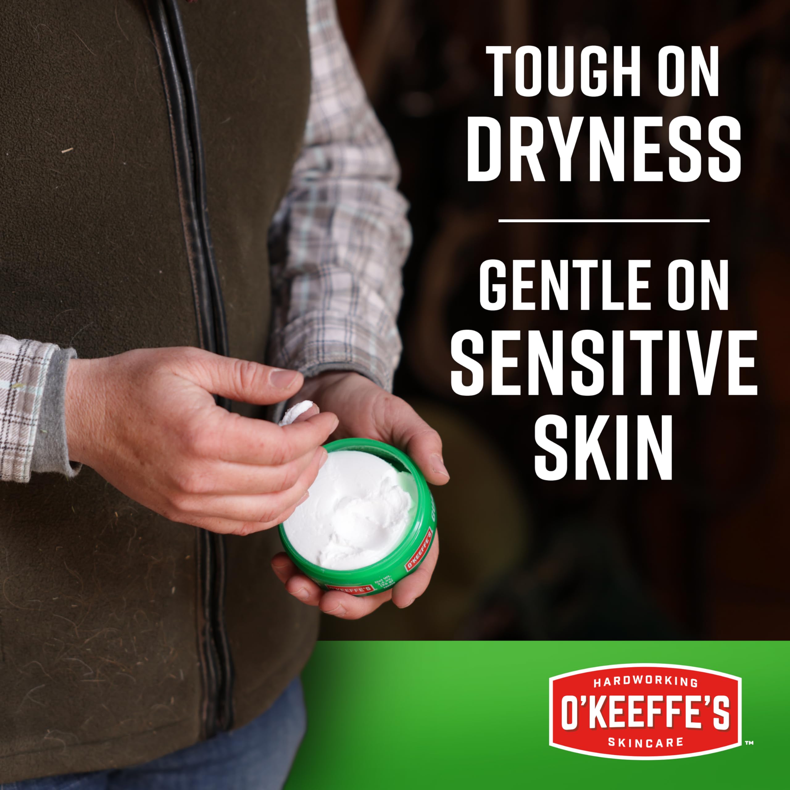 O'Keeffe's Working Hands Hand Cream – Extreme Dryness Relief, 2-Pack, 6.8 oz Jars | Non-Greasy, Unscented