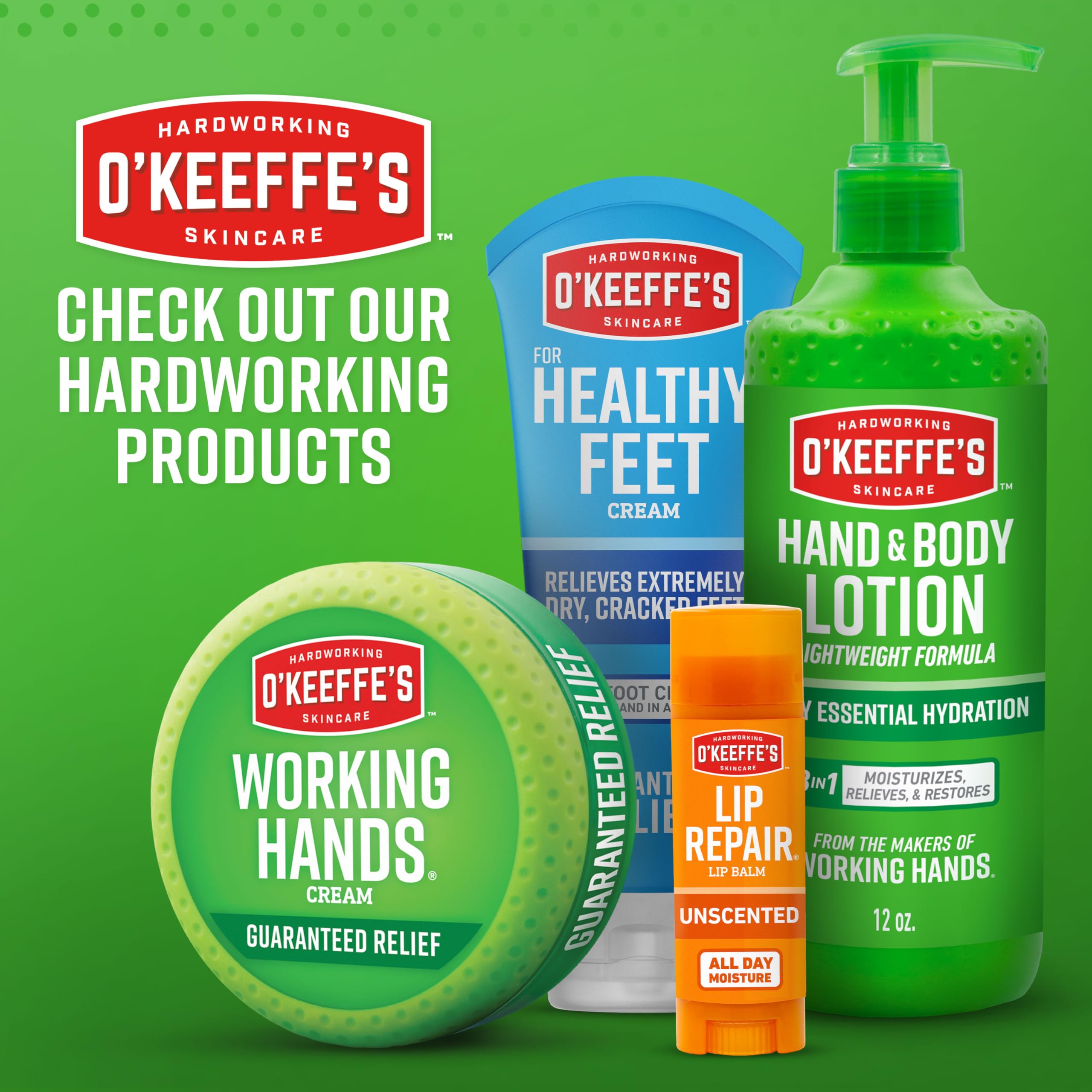 O'Keeffe's Working Hands Hand Cream for Extreme Dryness - 3 oz Tube (5 Pack) - Repairing Skincare for Cracked, Dry Hands