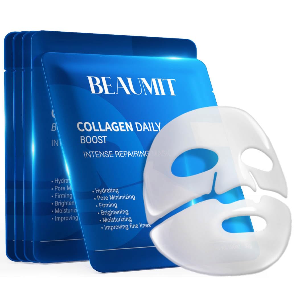 Okela 7-Pack Collagen Hydrogel Masks – Overnight Hydration, Firming & Brightening