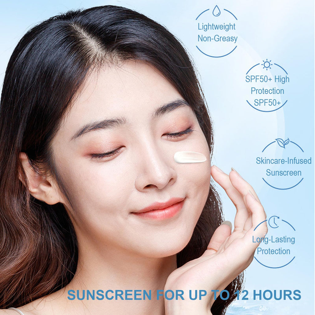 Okerker 60pc Mini Sunscreen SPF50+ PA+++ Travel Pack — Lightweight, Non-Greasy, Water-Resistant