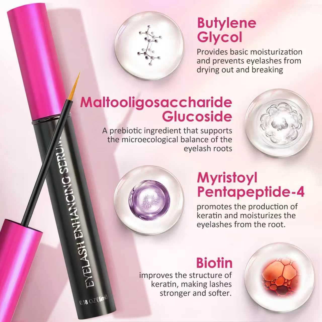 Okutani Eyelash Growth Serum with Biotin & Advanced Peptide Complex – Thicker, Longer Lashes