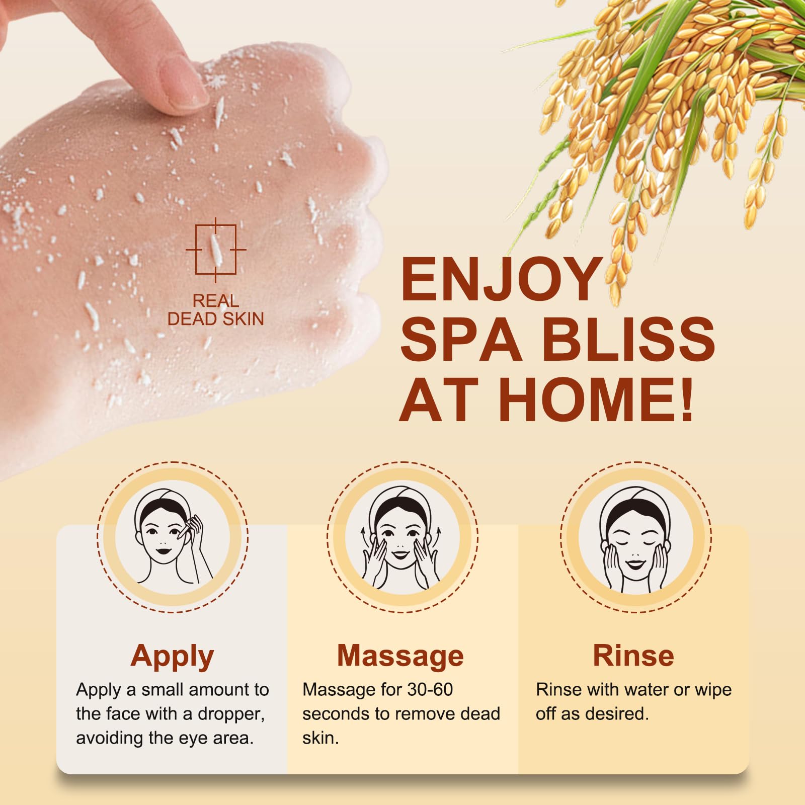 OLACLUK Peel Shot Glow Rice Ampoule Duo – White & Black Rice Exfoliators for Hydration & Pore Care