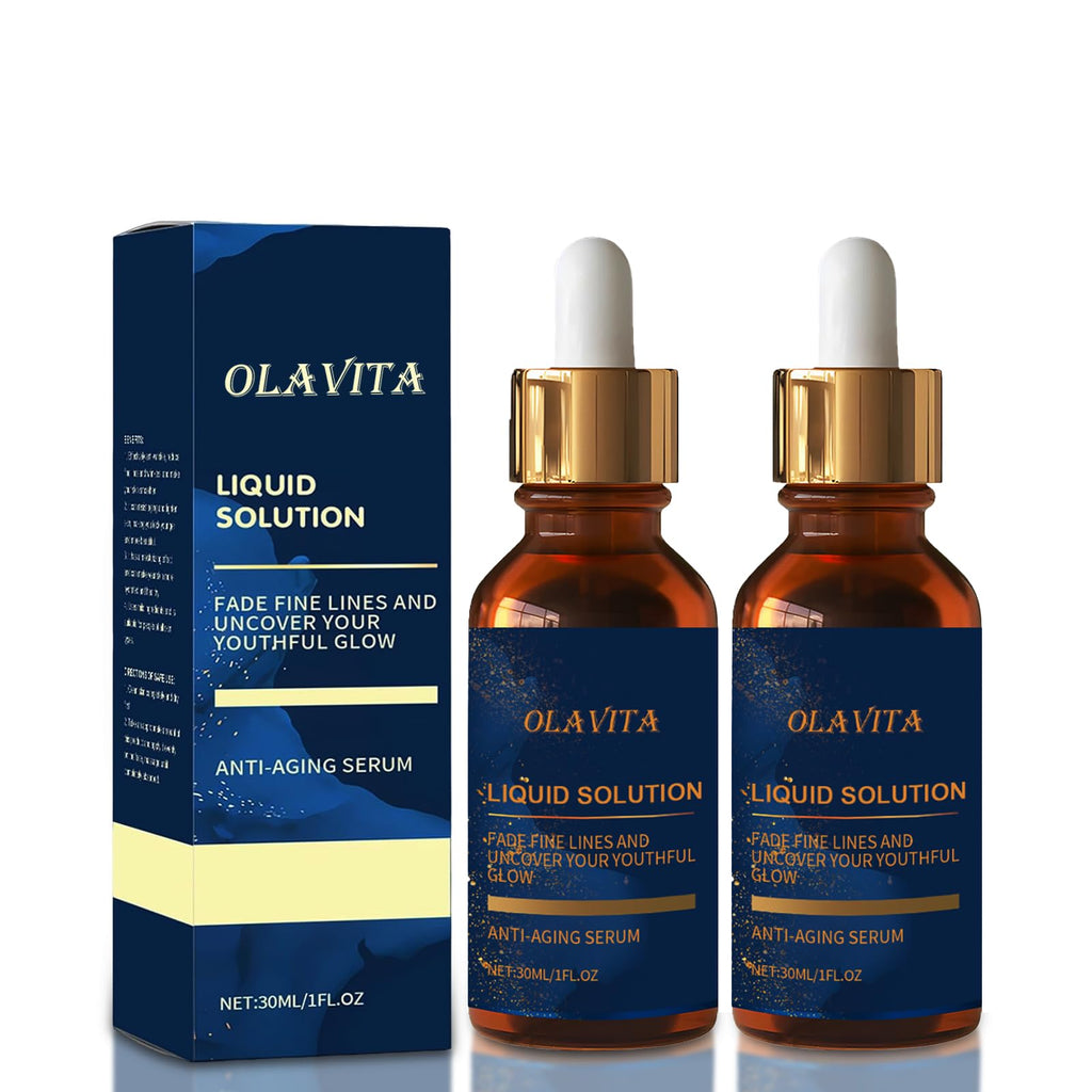 OLAVITA Facial Serum – Vitamin C, Retinol & Aloe (2-Piece) | Anti-Aging, Pore Refining & Hydration