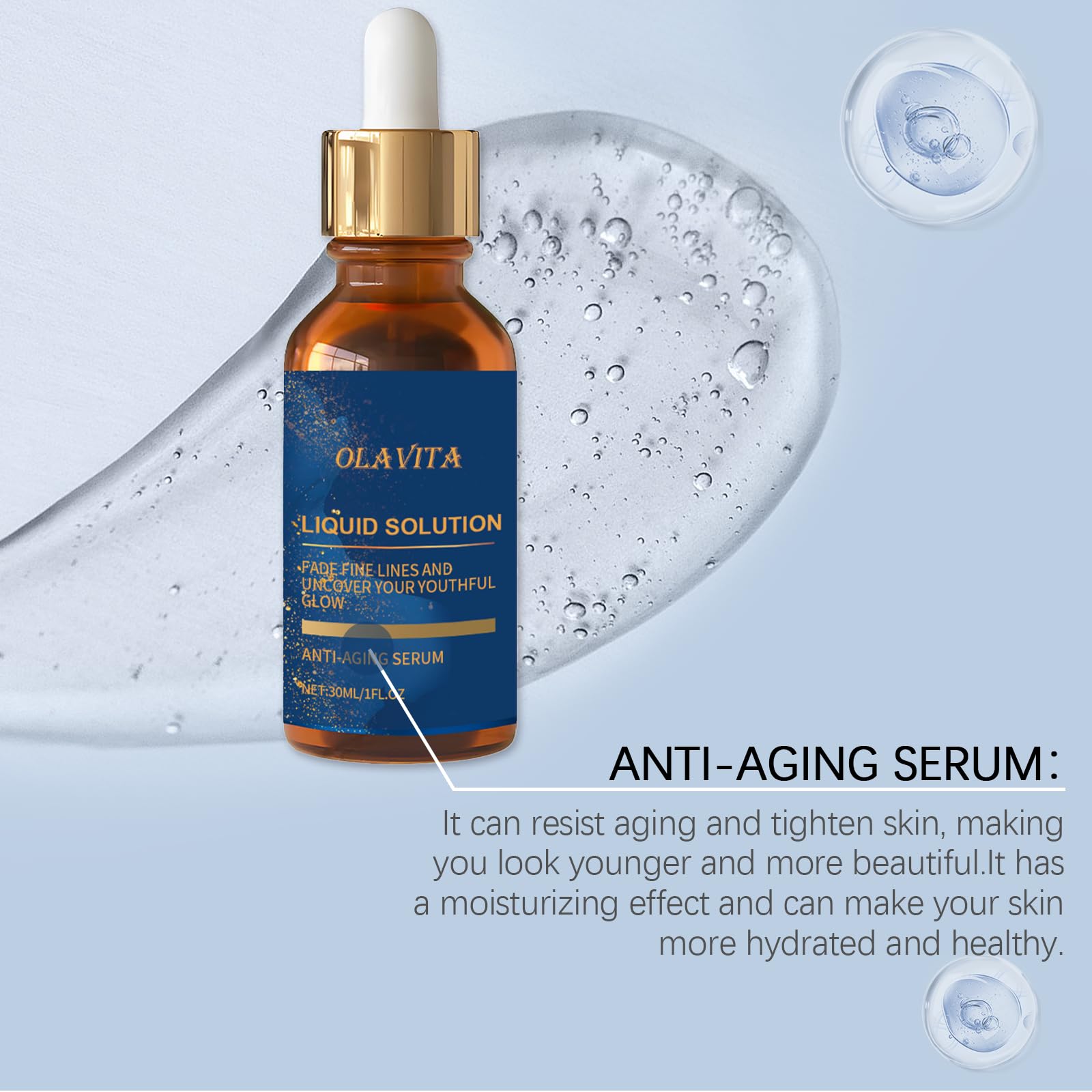 OLAVITA Facial Serum – Vitamin C, Retinol & Aloe (2-Piece) | Anti-Aging, Pore Refining & Hydration