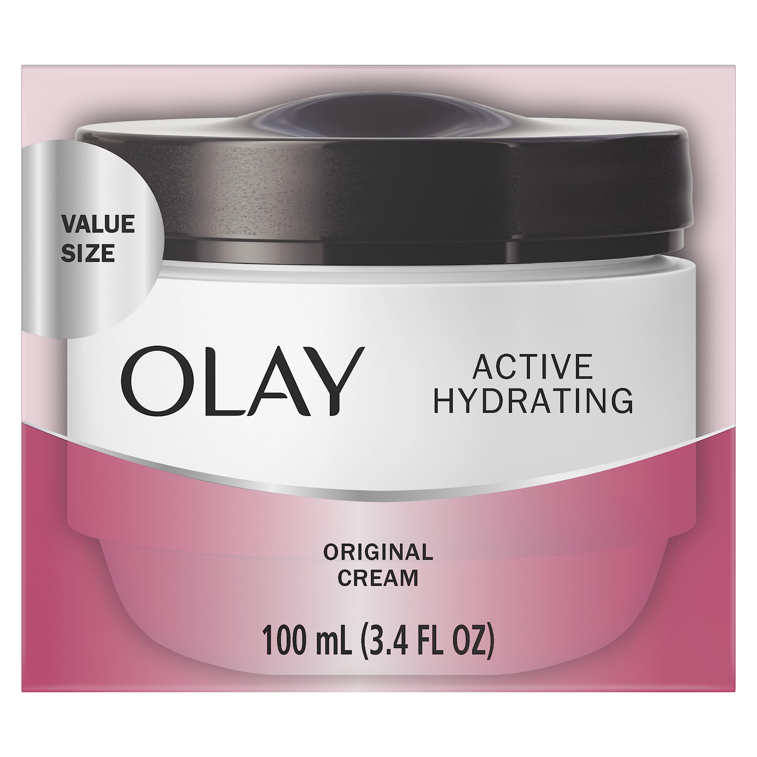 Olay Active Hydrating Cream – Face Moisturizer, 3.4 fl oz | 48-Hour Hydration
