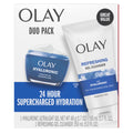 Olay Hyaluronic Duo Pack – Fragrance-Free Gel Cleanser & Ultralight Gel Moisturizer