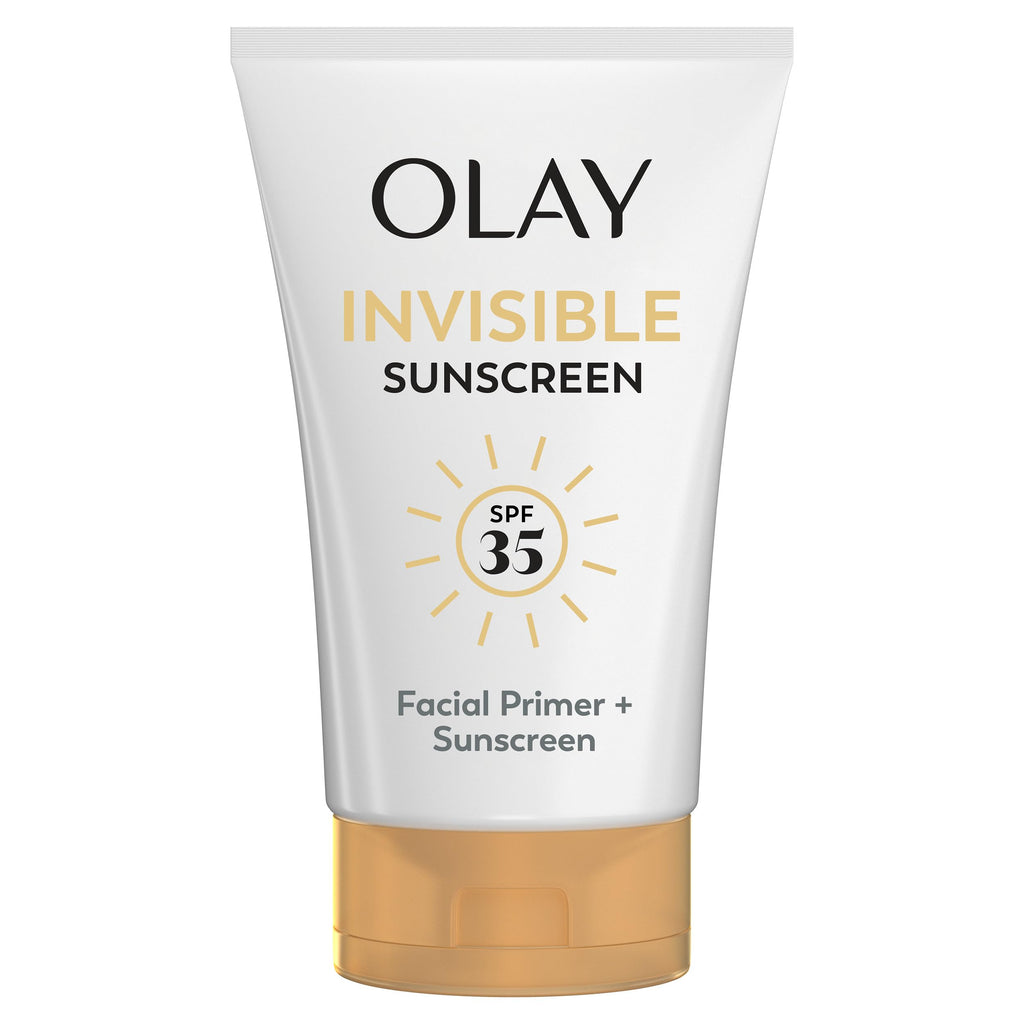 Olay Invisible Sunscreen SPF 35 | 2-in-1 Makeup Primer & Facial Sunscreen, Fragrance-Free