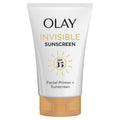 Olay Invisible Sunscreen SPF 35 | 2-in-1 Makeup Primer & Facial Sunscreen, Fragrance-Free
