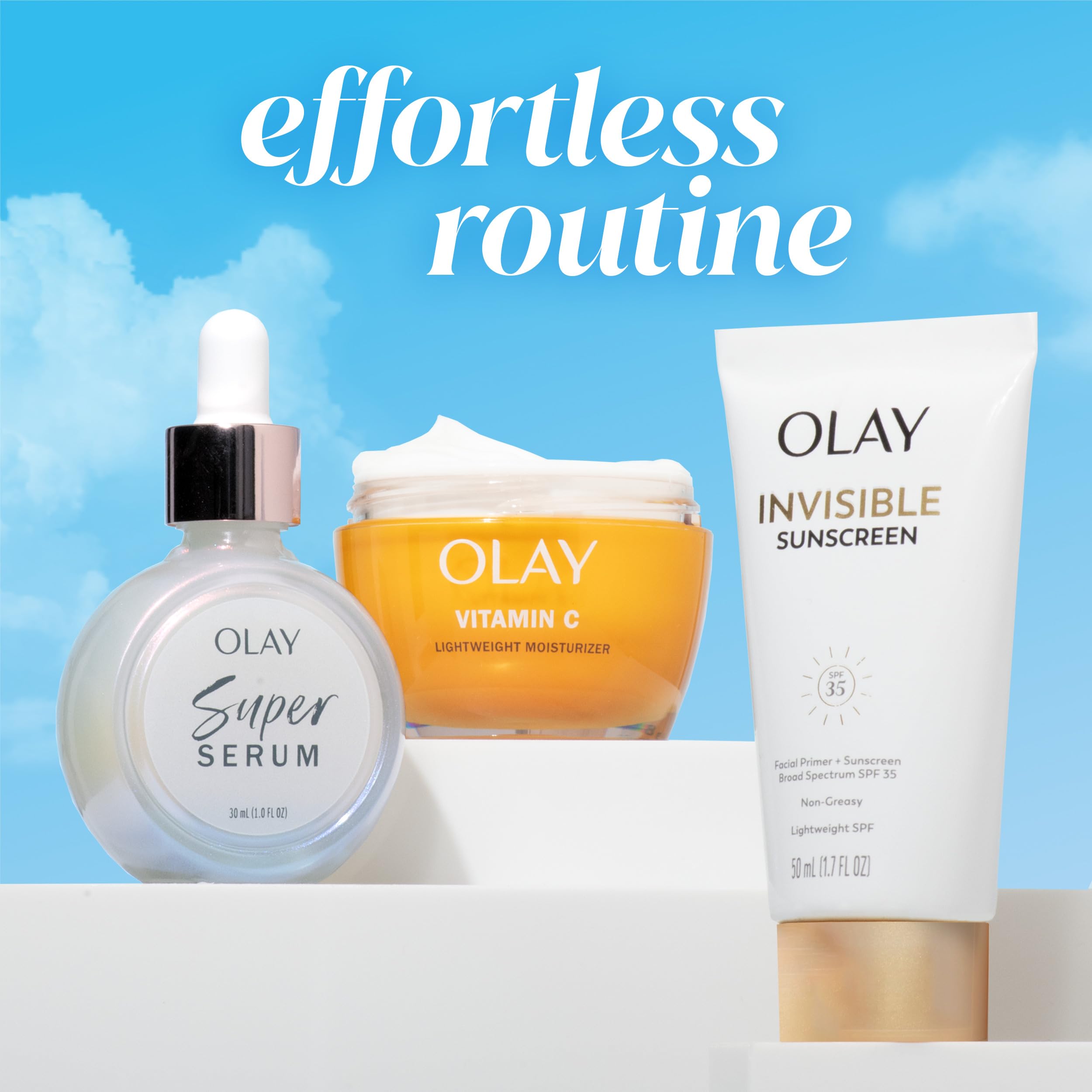 Olay Invisible Sunscreen SPF 35 | 2-in-1 Makeup Primer & Facial Sunscreen, Fragrance-Free