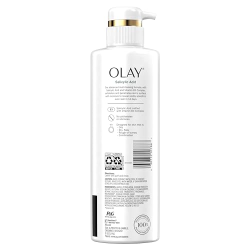 Olay Skin Solutions Hydrating Body Wash with Salicylic Acid – 4 x 17.9 fl oz