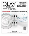 Olay Ultimate Niacinamide + Hyaluronic + Peptide Eye Cream – 0.5 fl oz (2 Pack)