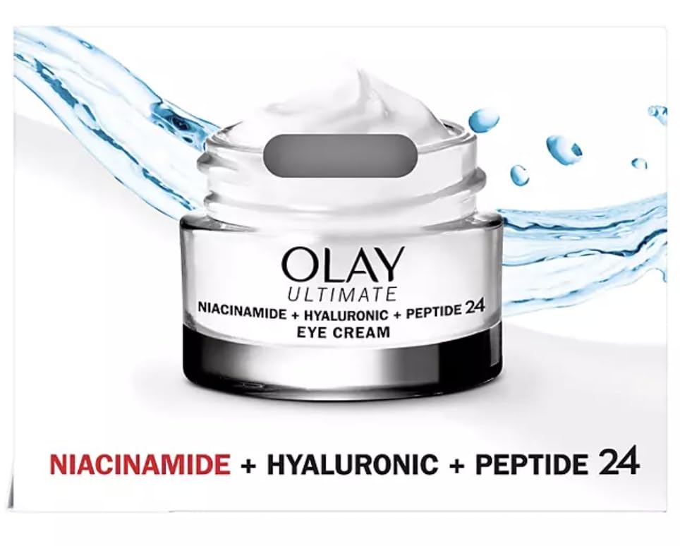 Olay Ultimate Niacinamide + Hyaluronic + Peptide Eye Cream – 0.5 fl oz (2 Pack)