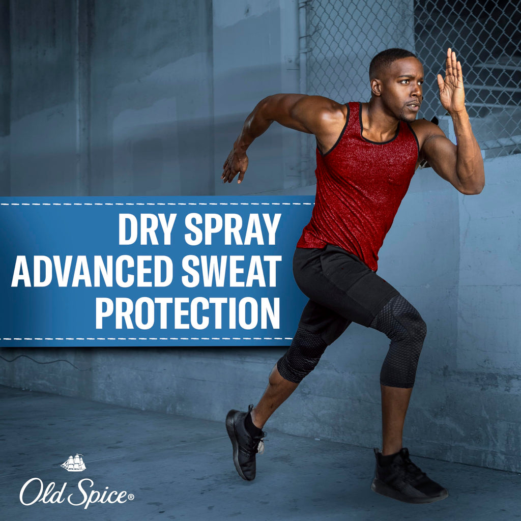 Old Spice High Endurance Dry Spray Antiperspirant for Men – 24/7 Sweat Defense & Fresh Scent (Pack of 3, 4.3 oz)
