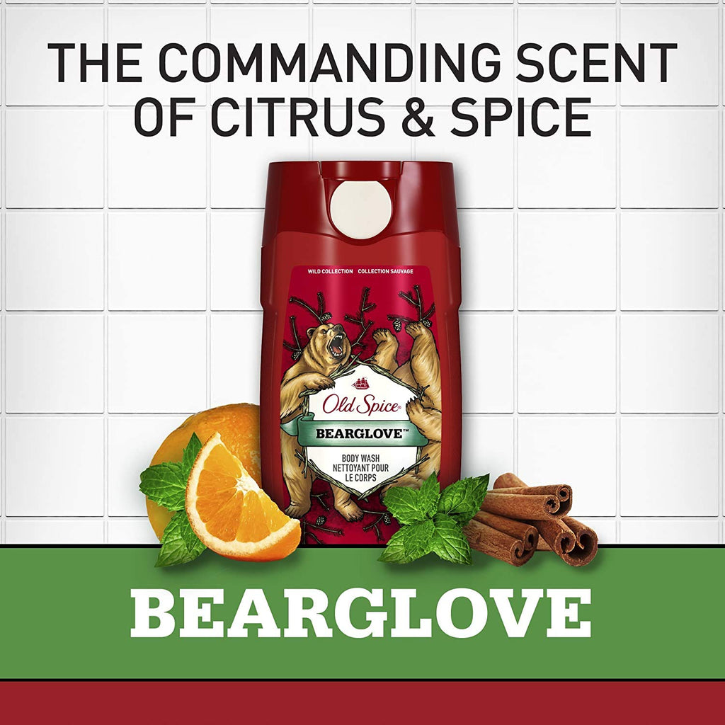 Old Spice Bearglove Body Wash for Men – Wild Collection, 16 Fl Oz (Pack of 4)